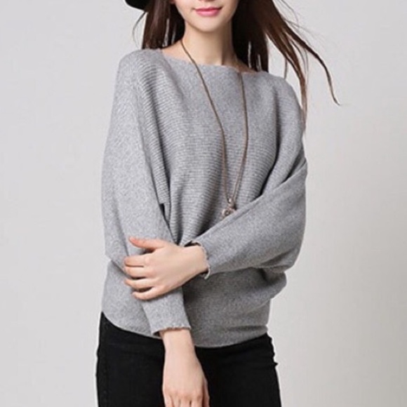 Dolman Sleeves Knit Top - Picture 1 of 9